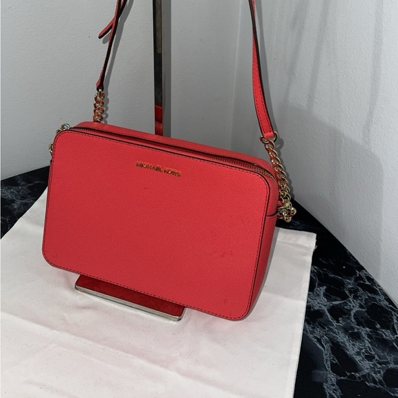 MICHAEL Michael Kors Handbags - Michael Kors Handbag Jet Set Powder Leather Crossbody Bag Purse AUTHENTIC